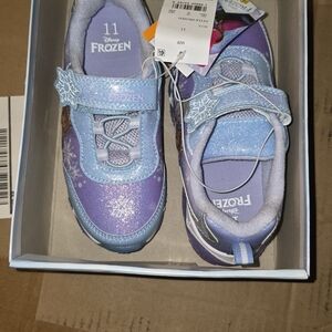 Disney Frozen Kids Sneakers - Sparkling Purple and Blue